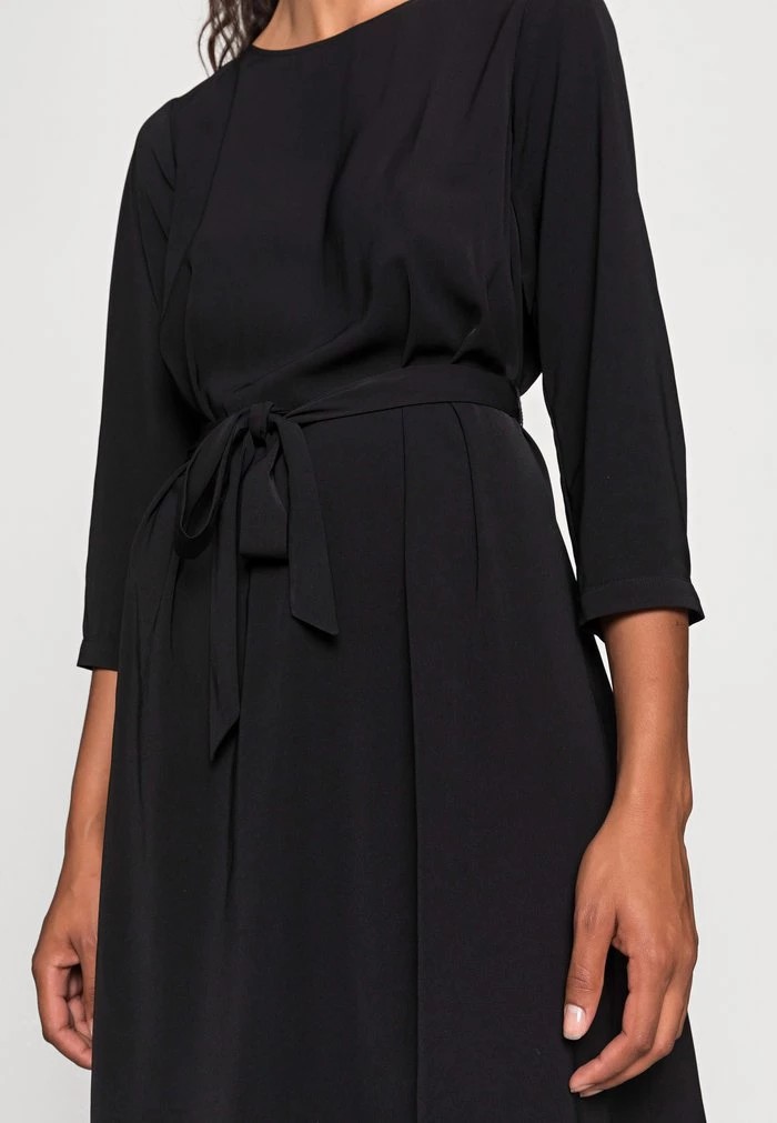 Peignoir ANNA FIELD Anna Field Woven 3/4 Sleeve Belted Dress Noir Femme | DSS-1467852